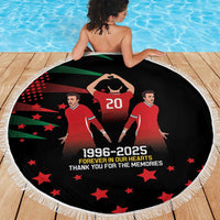 Portuguese Footballer Memorial Beach Blanket 1996-2025 Forever In Our Hearts - Wonder Print Shop