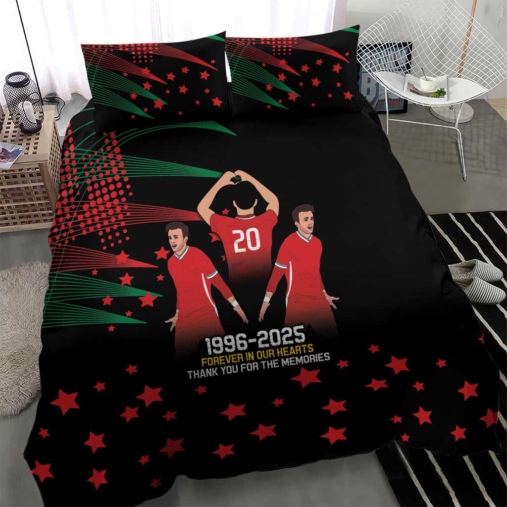 Portuguese Footballer Memorial Bedding Set 1996-2025 Forever In Our Hearts - Wonder Print Shop