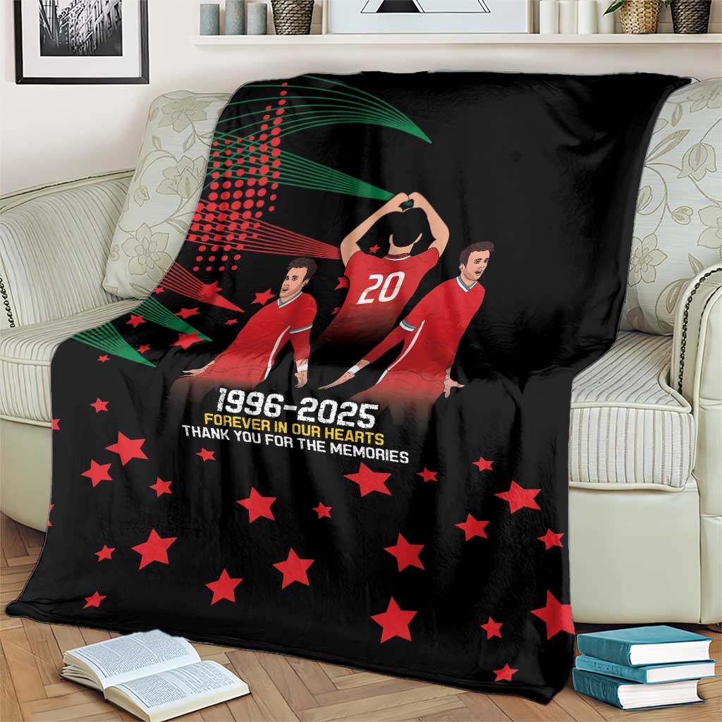 Portuguese Footballer Memorial Blanket 1996-2025 Forever In Our Hearts - Wonder Print Shop