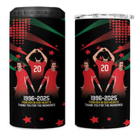 Portuguese Footballer Memorial 4 in 1 Can Cooler Tumbler 1996-2025 Forever In Our Hearts - Wonder Print Shop