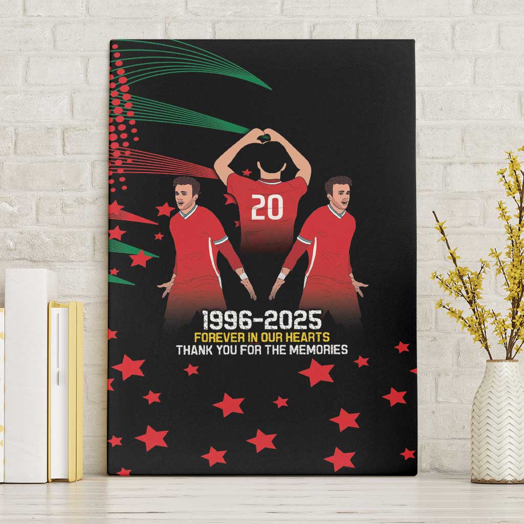 Portuguese Footballer Memorial Canvas Wall Art 1996-2025 Forever In Our Hearts - Wonder Print Shop