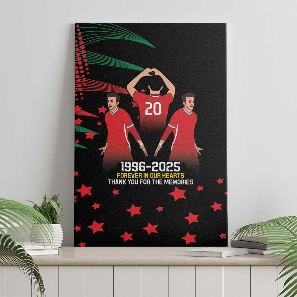 Portuguese Footballer Memorial Canvas Wall Art 1996-2025 Forever In Our Hearts - Wonder Print Shop