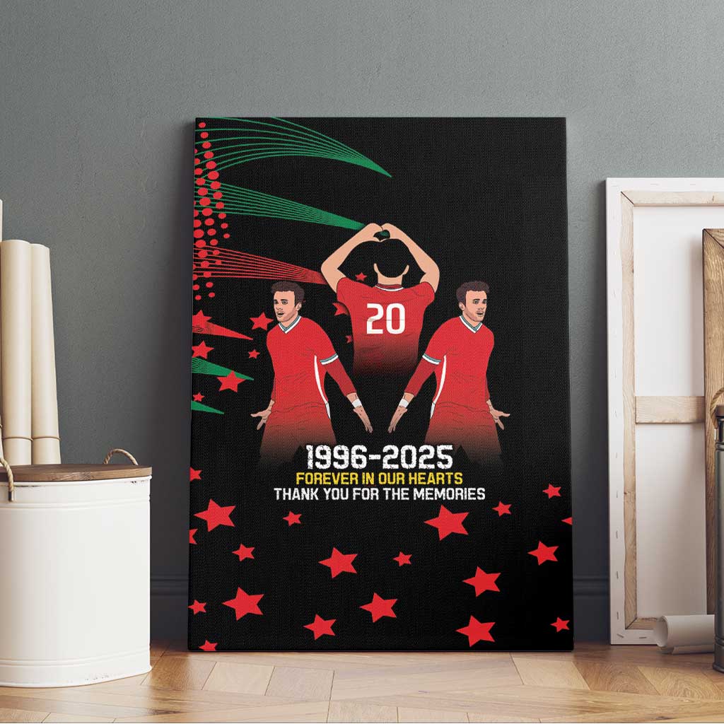 Portuguese Footballer Memorial Canvas Wall Art 1996-2025 Forever In Our Hearts - Wonder Print Shop