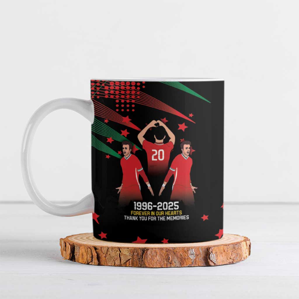 Portuguese Footballer Memorial Ceramic Mug 1996-2025 Forever In Our Hearts - Wonder Print Shop