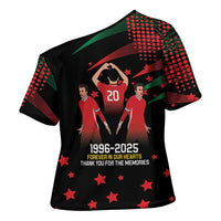 Portuguese Footballer Memorial Cross Shoulder Shirt 1996-2025 Forever In Our Hearts - Wonder Print Shop
