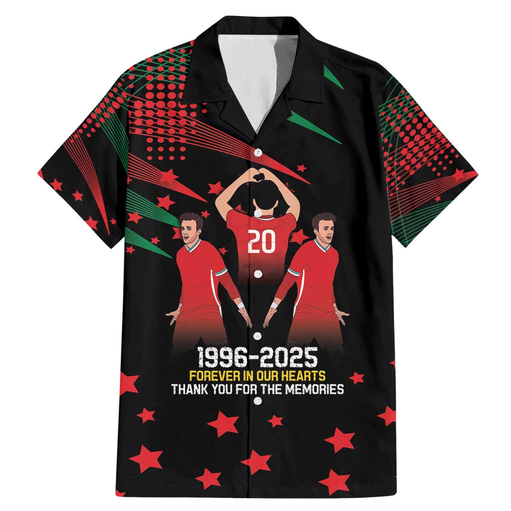 Portuguese Footballer Memorial Family Matching Mermaid Dress and Hawaiian Shirt 1996-2025 Forever In Our Hearts - Wonder Print Shop