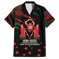 Portuguese Footballer Memorial Family Matching Off Shoulder Maxi Dress and Hawaiian Shirt 1996-2025 Forever In Our Hearts - Wonder Print Shop