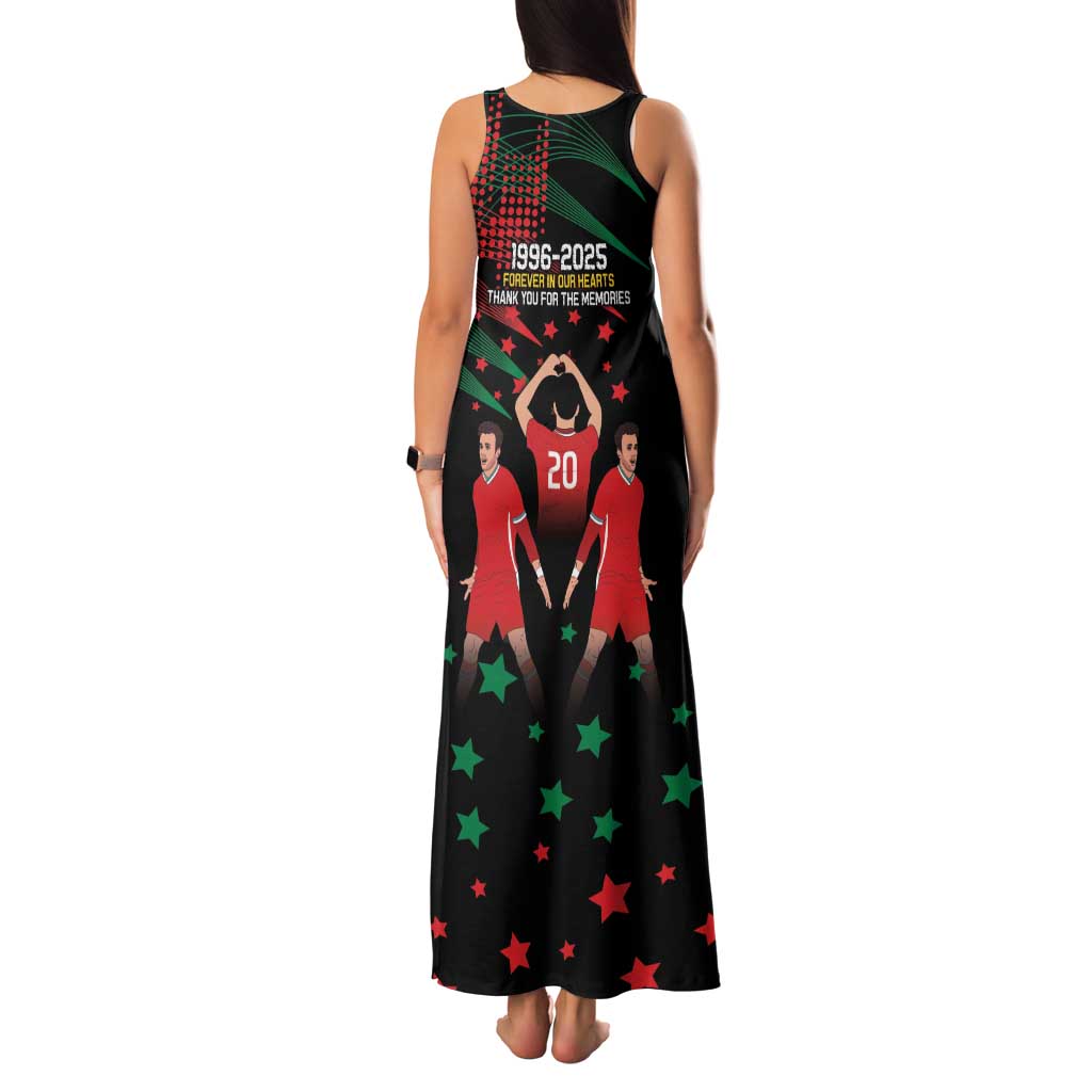 Portuguese Footballer Memorial Family Matching Tank Maxi Dress and Hawaiian Shirt 1996-2025 Forever In Our Hearts - Wonder Print Shop