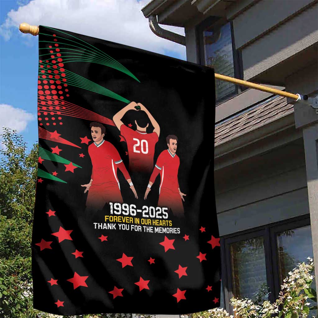 Portuguese Footballer Memorial Garden Flag 1996-2025 Forever In Our Hearts - Wonder Print Shop