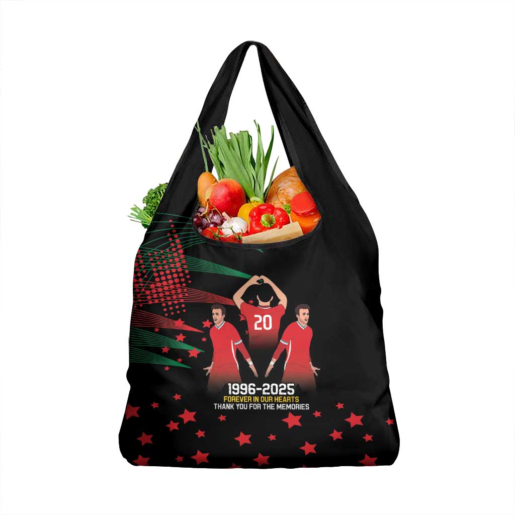 Portuguese Footballer Memorial Grocery Bag 1996-2025 Forever In Our Hearts - Wonder Print Shop