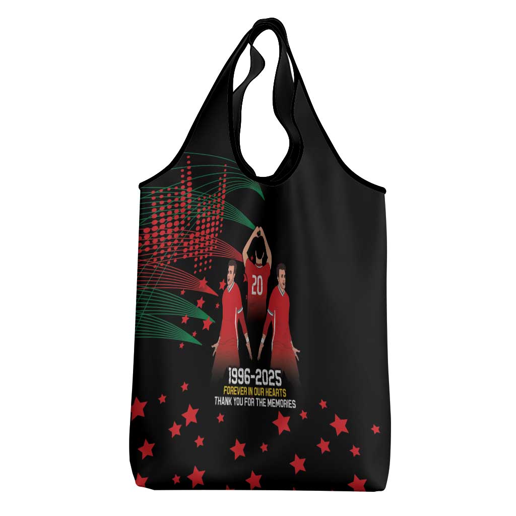 Portuguese Footballer Memorial Grocery Bag 1996-2025 Forever In Our Hearts - Wonder Print Shop