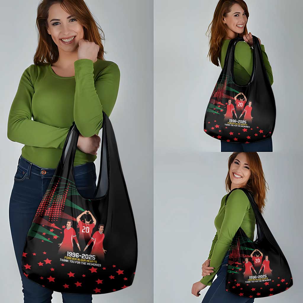Portuguese Footballer Memorial Grocery Bag 1996-2025 Forever In Our Hearts - Wonder Print Shop