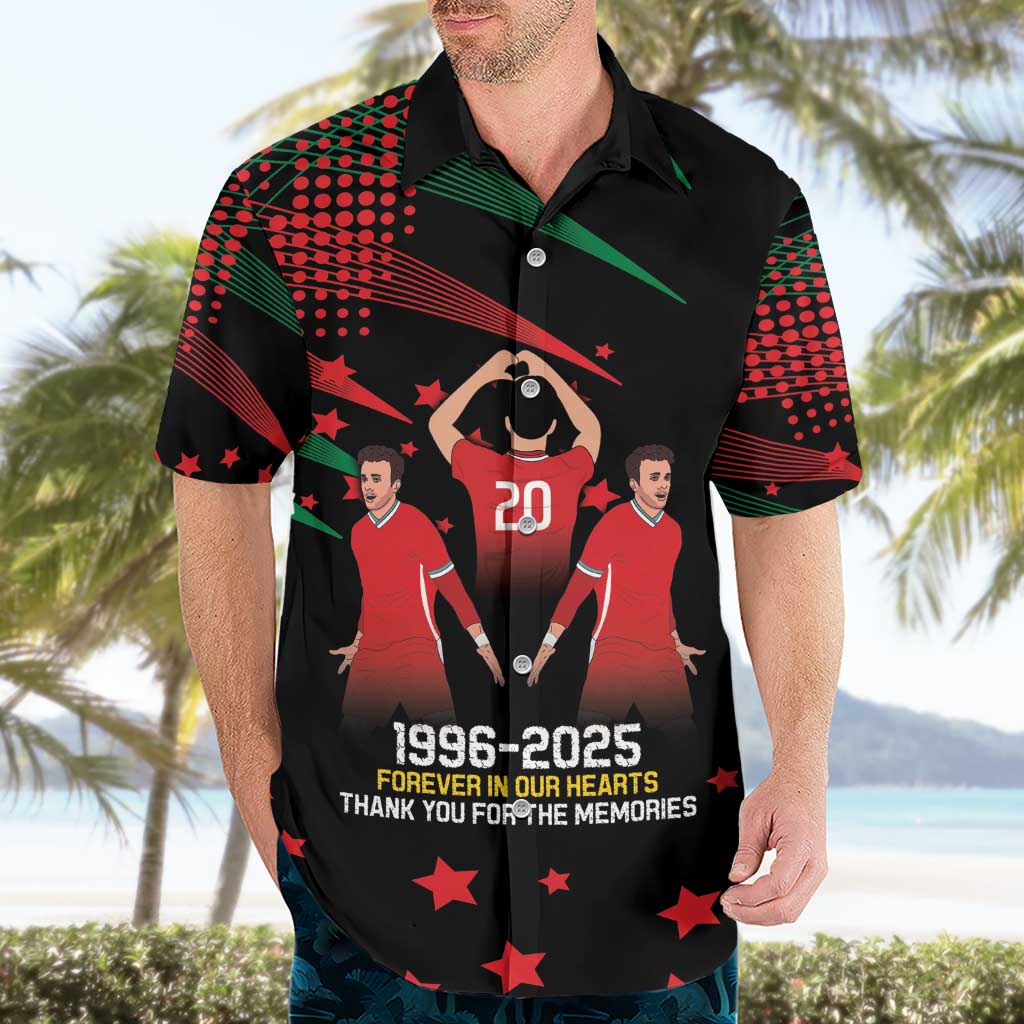 Portuguese Footballer Memorial Hawaiian Shirt 1996-2025 Forever In Our Hearts - Wonder Print Shop