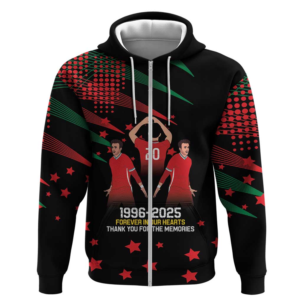 Portuguese Footballer Memorial Hoodie 1996-2025 Forever In Our Hearts - Wonder Print Shop