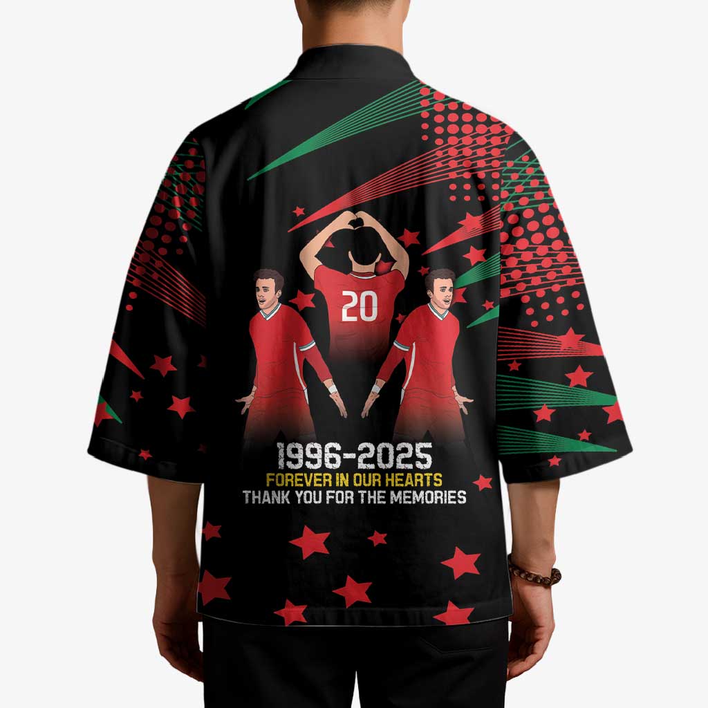 Portuguese Footballer Memorial Kimono 1996-2025 Forever In Our Hearts - Wonder Print Shop