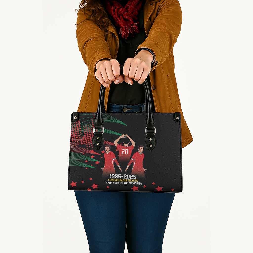 Portuguese Footballer Memorial Leather Bag 1996-2025 Forever In Our Hearts - Wonder Print Shop