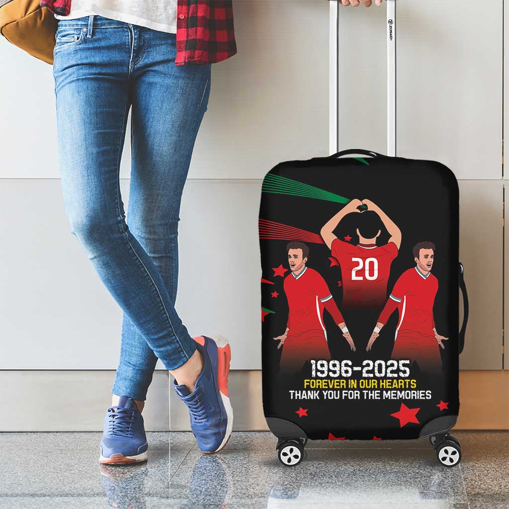Portuguese Footballer Memorial Luggage Cover 1996-2025 Forever In Our Hearts - Wonder Print Shop