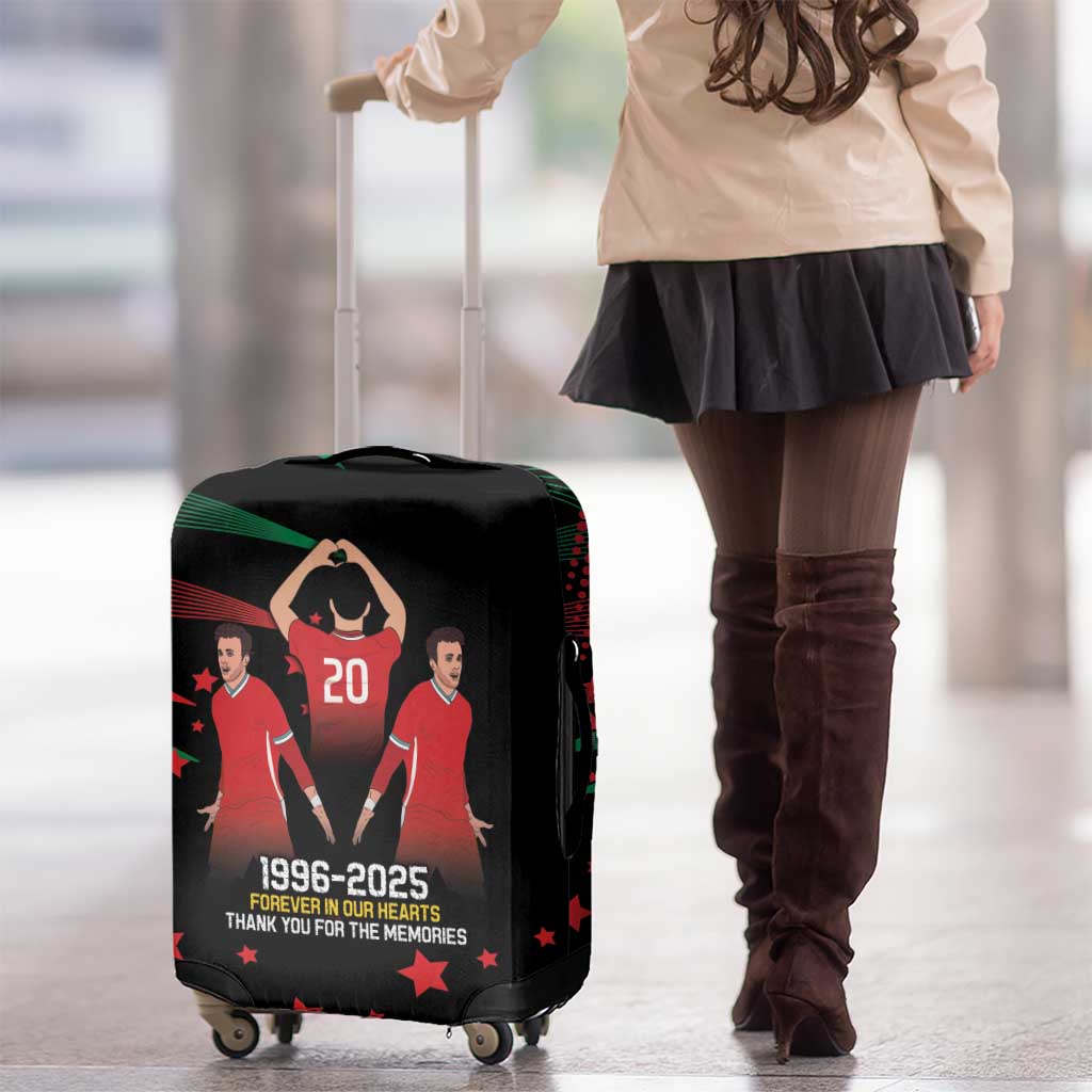 Portuguese Footballer Memorial Luggage Cover 1996-2025 Forever In Our Hearts - Wonder Print Shop
