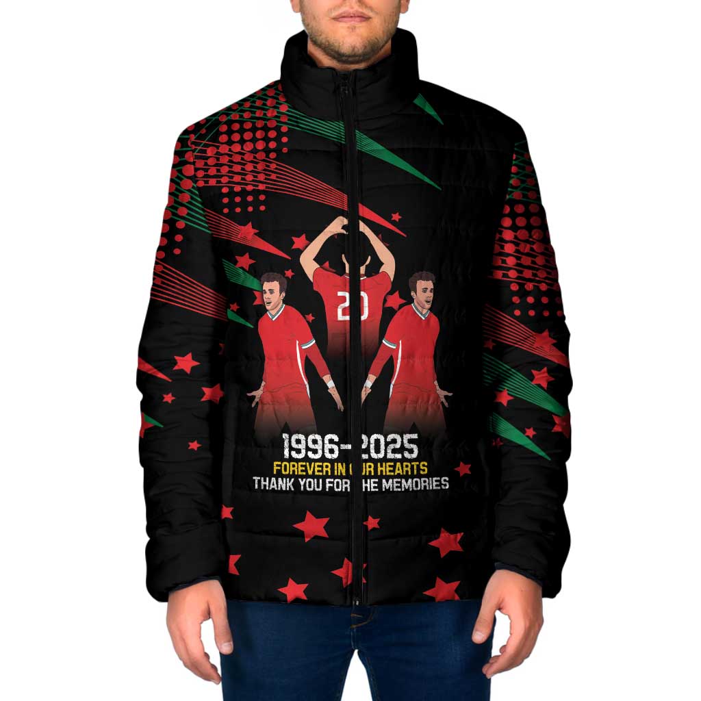 Portuguese Footballer Memorial Padded Jacket 1996-2025 Forever In Our Hearts - Wonder Print Shop