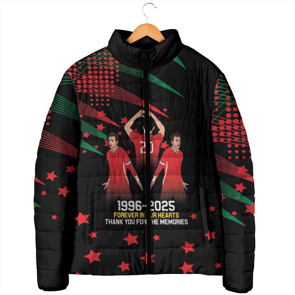 Portuguese Footballer Memorial Padded Jacket 1996-2025 Forever In Our Hearts - Wonder Print Shop