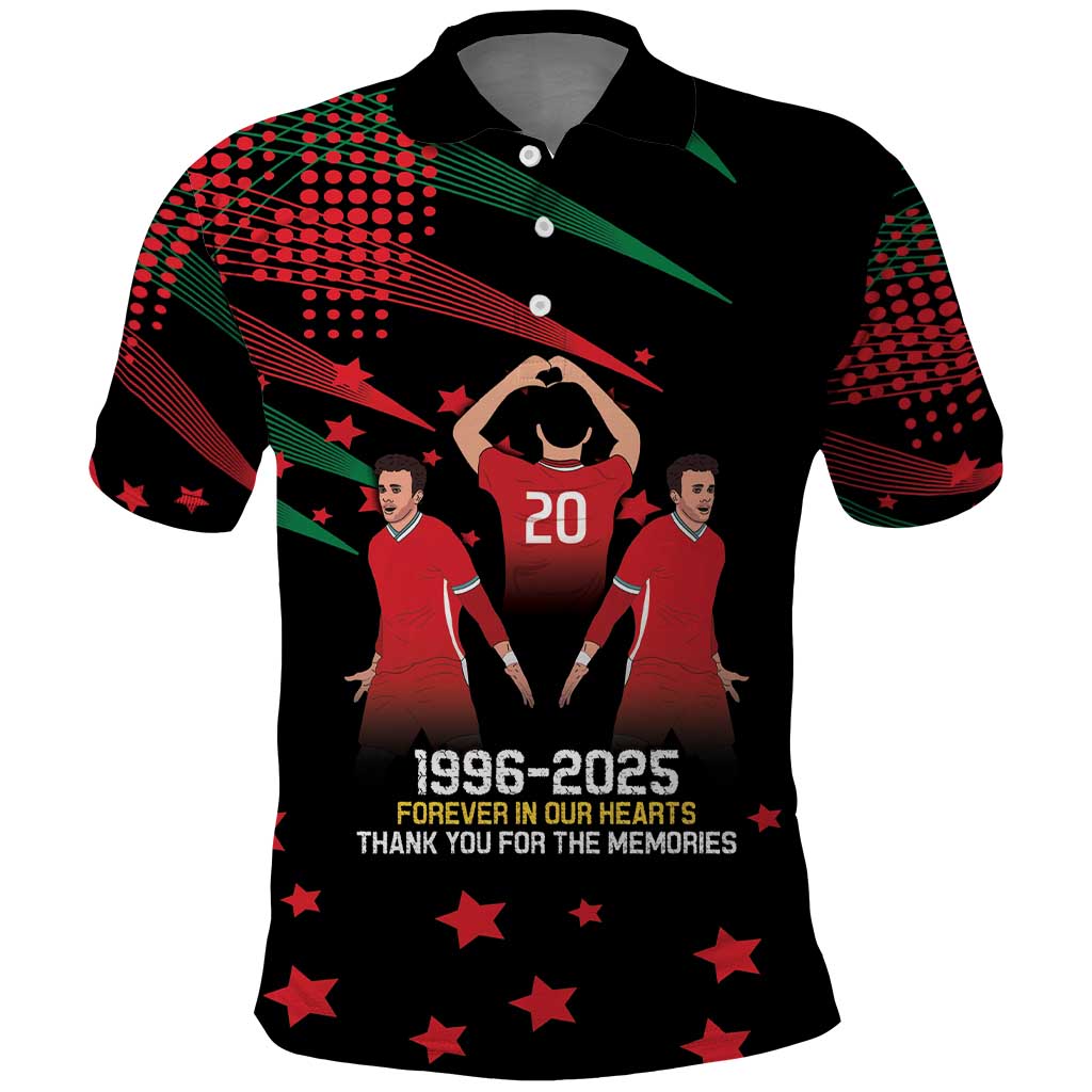 Portuguese Footballer Memorial Polo Shirt 1996-2025 Forever In Our Hearts - Wonder Print Shop