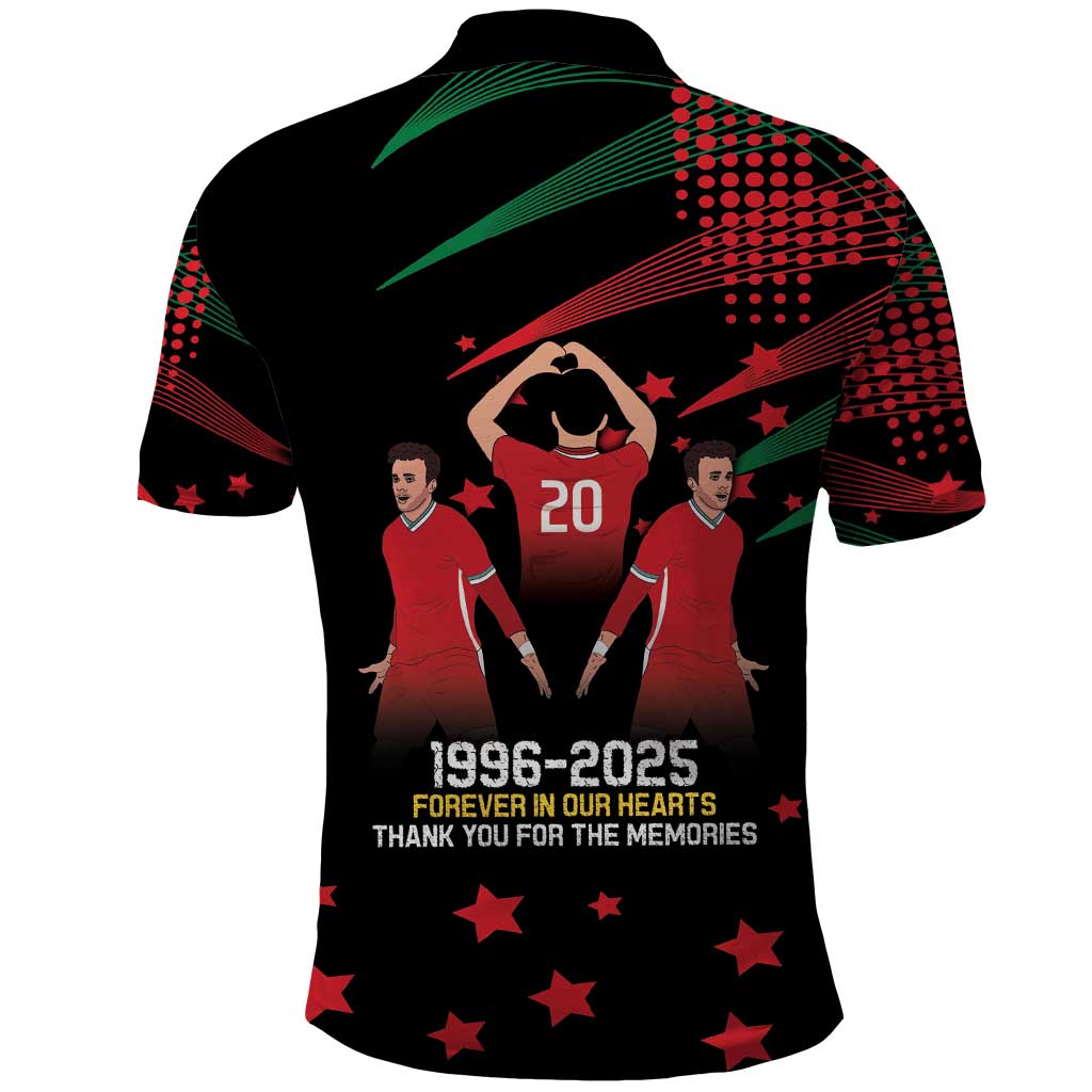 Portuguese Footballer Memorial Polo Shirt 1996-2025 Forever In Our Hearts - Wonder Print Shop