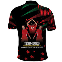 Portuguese Footballer Memorial Polo Shirt 1996-2025 Forever In Our Hearts - Wonder Print Shop