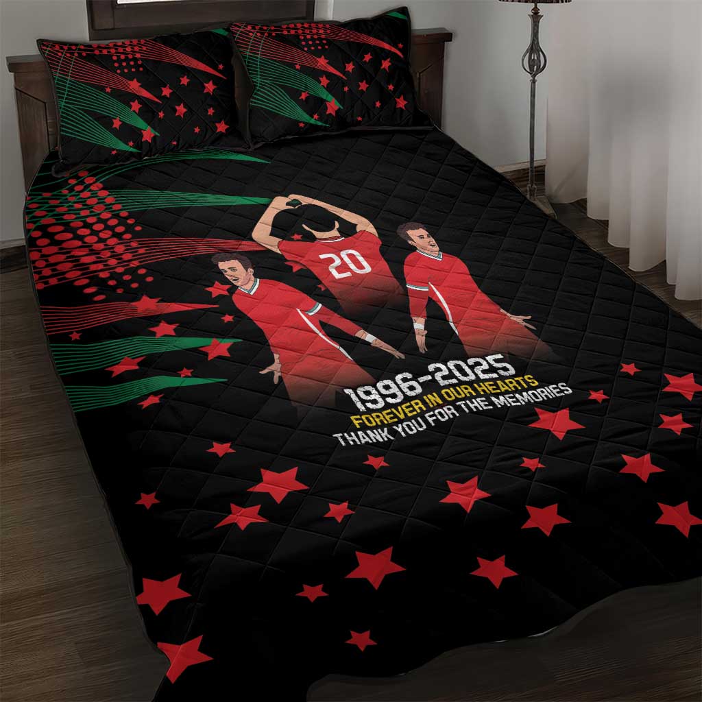 Portuguese Footballer Memorial Quilt Bed Set 1996-2025 Forever In Our Hearts - Wonder Print Shop