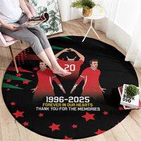 Portuguese Footballer Memorial Round Carpet 1996-2025 Forever In Our Hearts - Wonder Print Shop