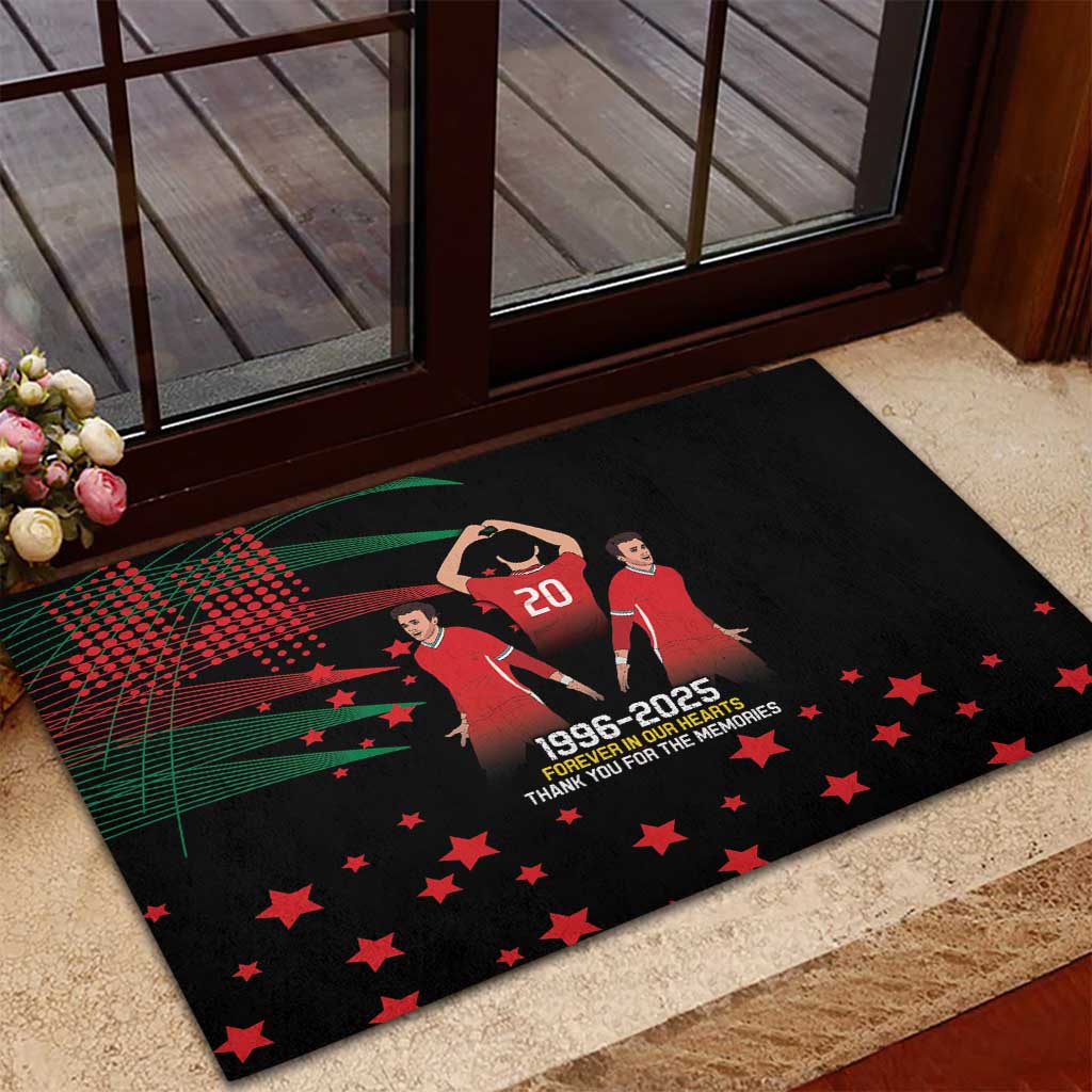 Portuguese Footballer Memorial Rubber Doormat 1996-2025 Forever In Our Hearts - Wonder Print Shop