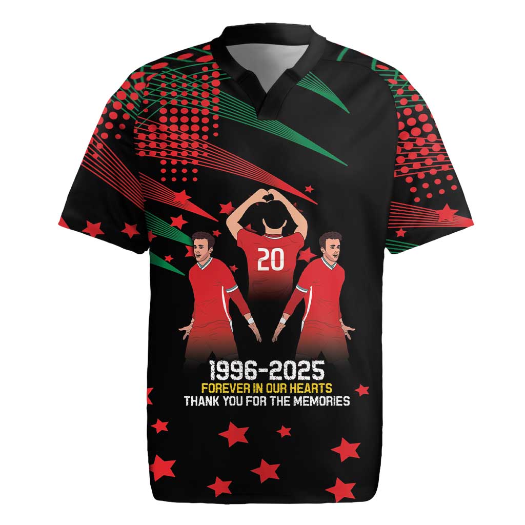 Portuguese Footballer Memorial Rugby Jersey 1996-2025 Forever In Our Hearts - Wonder Print Shop