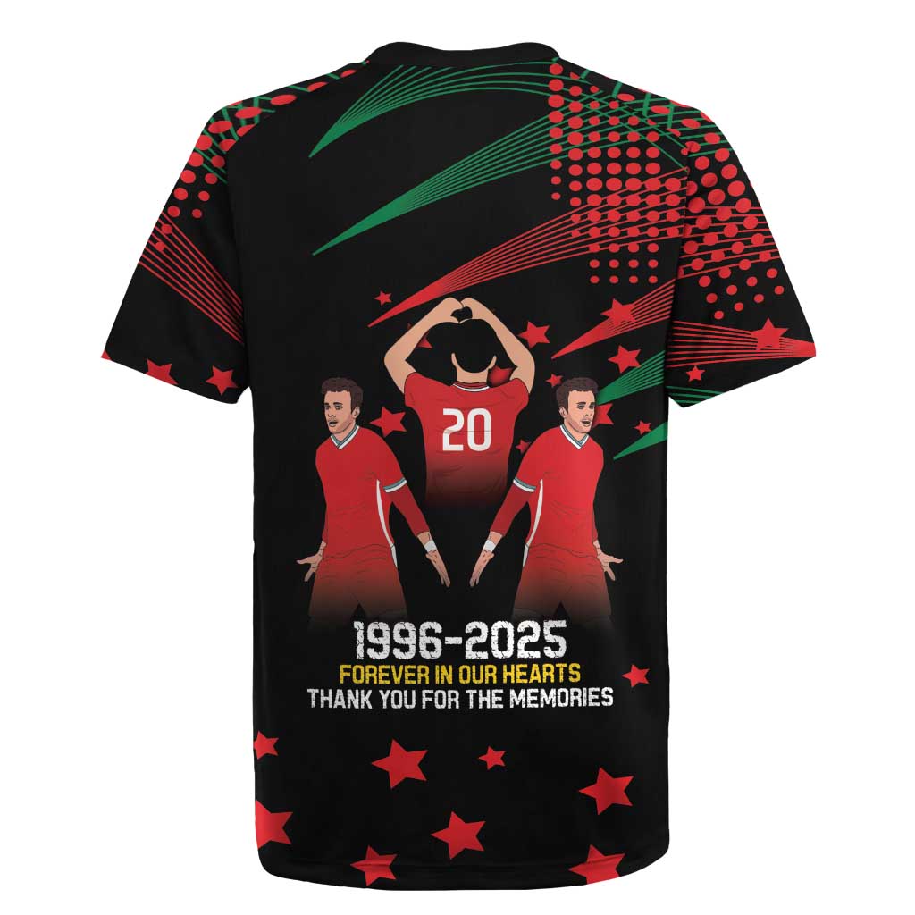 Portuguese Footballer Memorial Rugby Jersey 1996-2025 Forever In Our Hearts - Wonder Print Shop