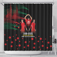 Portuguese Footballer Memorial Shower Curtain 1996-2025 Forever In Our Hearts - Wonder Print Shop