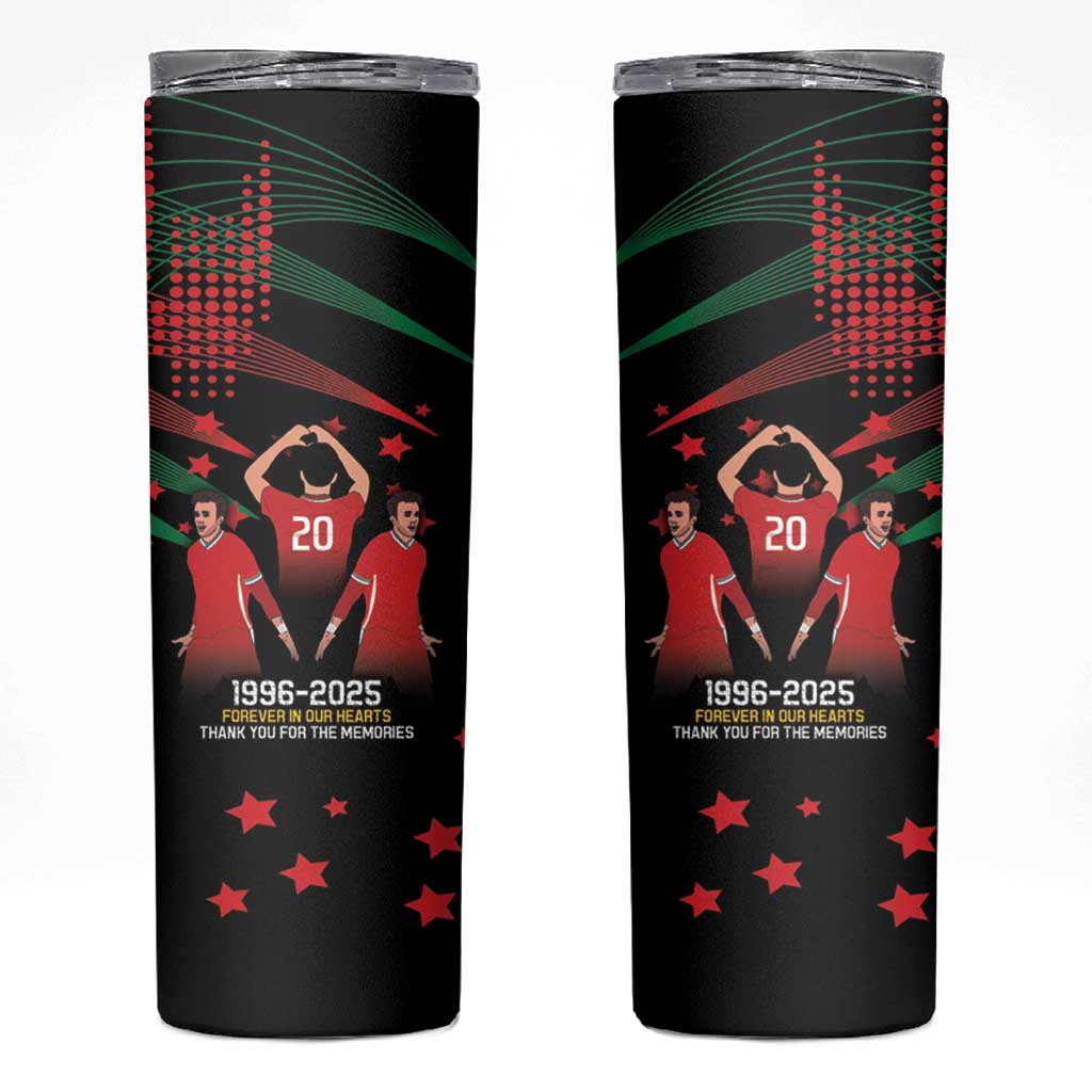 Portuguese Footballer Memorial Skinny Tumbler 1996-2025 Forever In Our Hearts - Wonder Print Shop