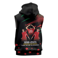 Portuguese Footballer Memorial Sleeveless Zip Hoodie 1996-2025 Forever In Our Hearts - Wonder Print Shop