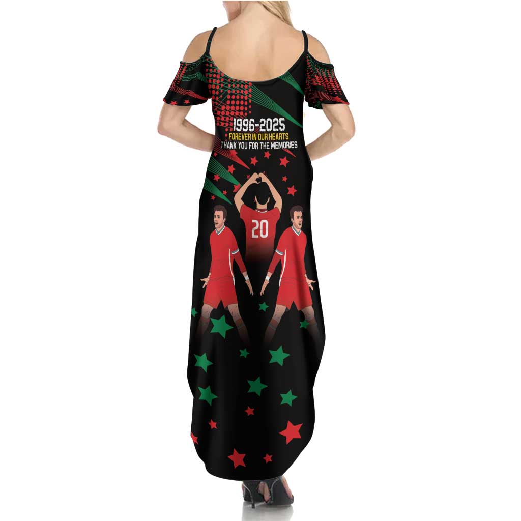 Portuguese Footballer Memorial Summer Maxi Dress 1996-2025 Forever In Our Hearts - Wonder Print Shop