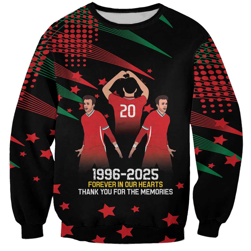 Portuguese Footballer Memorial Sweatshirt 1996-2025 Forever In Our Hearts - Wonder Print Shop