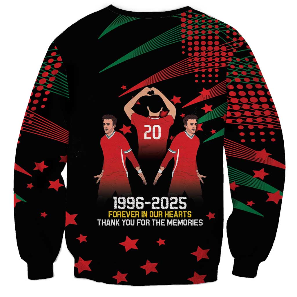 Portuguese Footballer Memorial Sweatshirt 1996-2025 Forever In Our Hearts - Wonder Print Shop