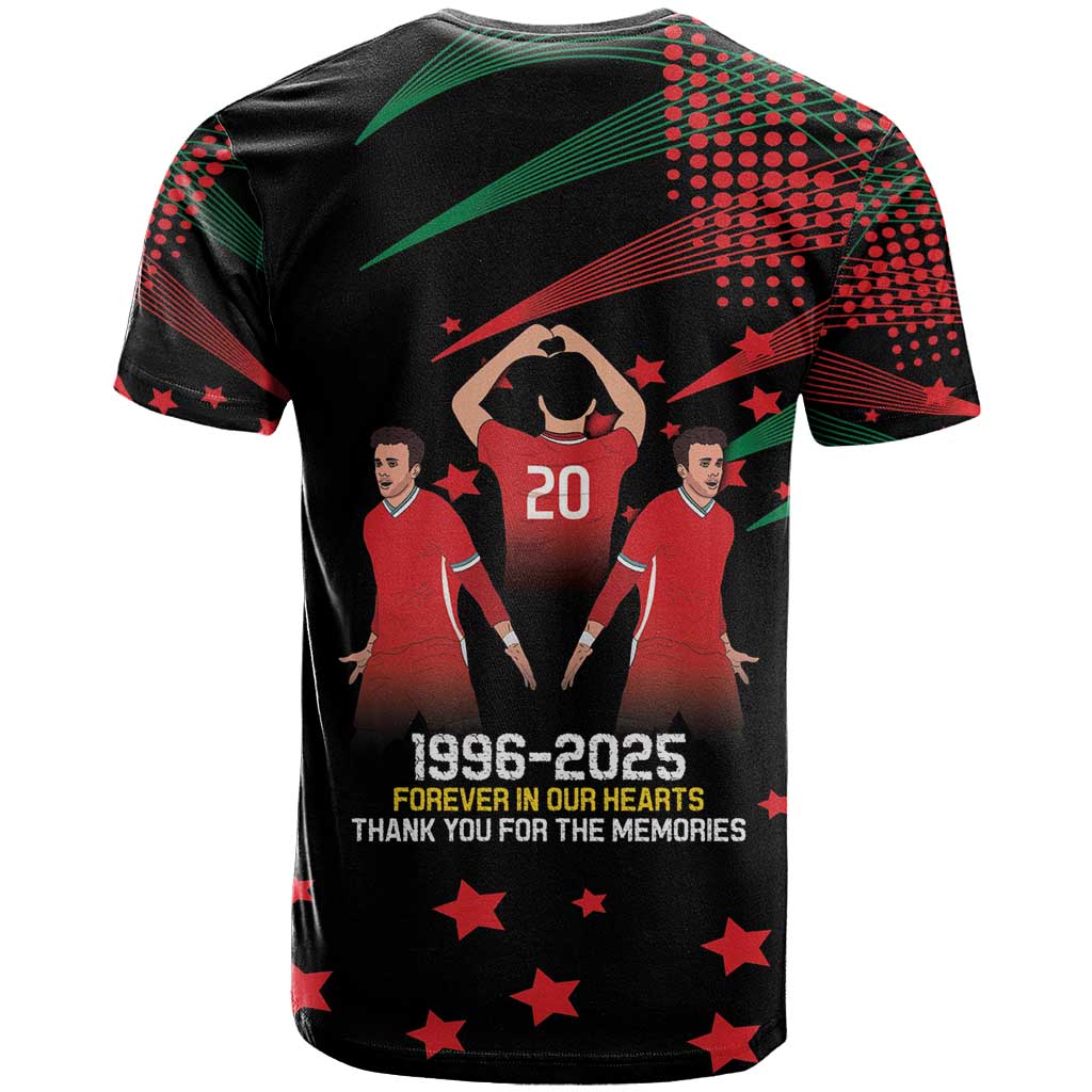 Portuguese Footballer Memorial T Shirt 1996-2025 Forever In Our Hearts - Wonder Print Shop