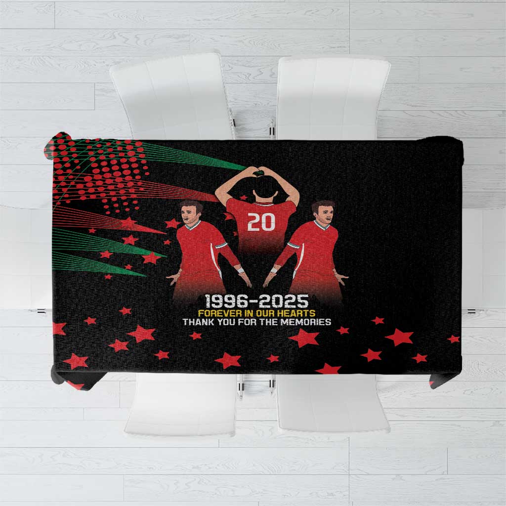 Portuguese Footballer Memorial Tablecloth 1996-2025 Forever In Our Hearts - Wonder Print Shop