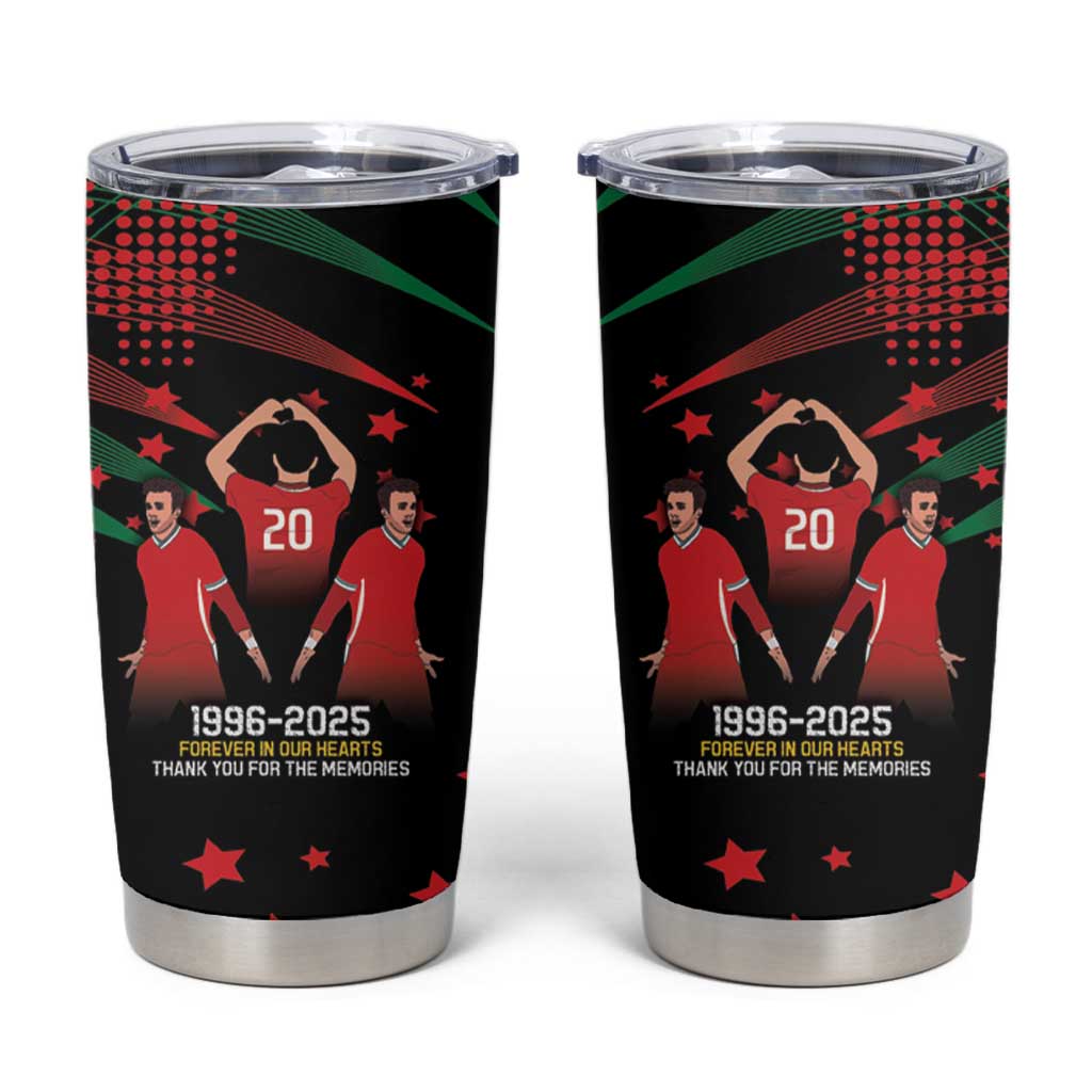 Portuguese Footballer Memorial Tumbler Cup 1996-2025 Forever In Our Hearts - Wonder Print Shop