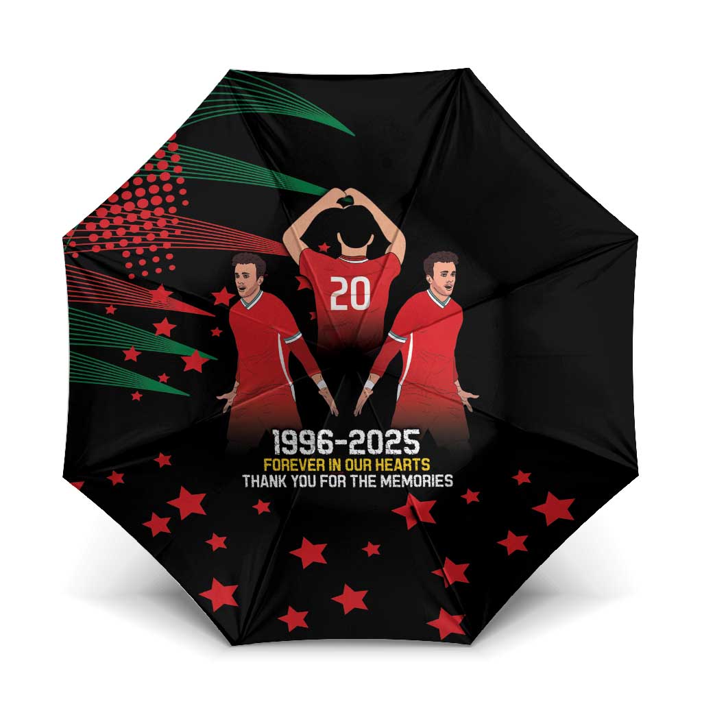 Portuguese Footballer Memorial Umbrella 1996-2025 Forever In Our Hearts - Wonder Print Shop
