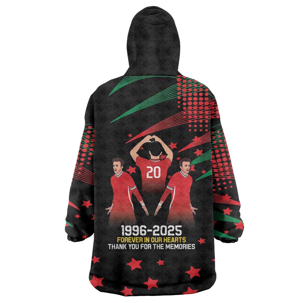 Portuguese Footballer Memorial Wearable Blanket Hoodie 1996-2025 Forever In Our Hearts - Wonder Print Shop