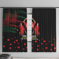 Portuguese Footballer Memorial Window Curtain 1996-2025 Forever In Our Hearts - Wonder Print Shop