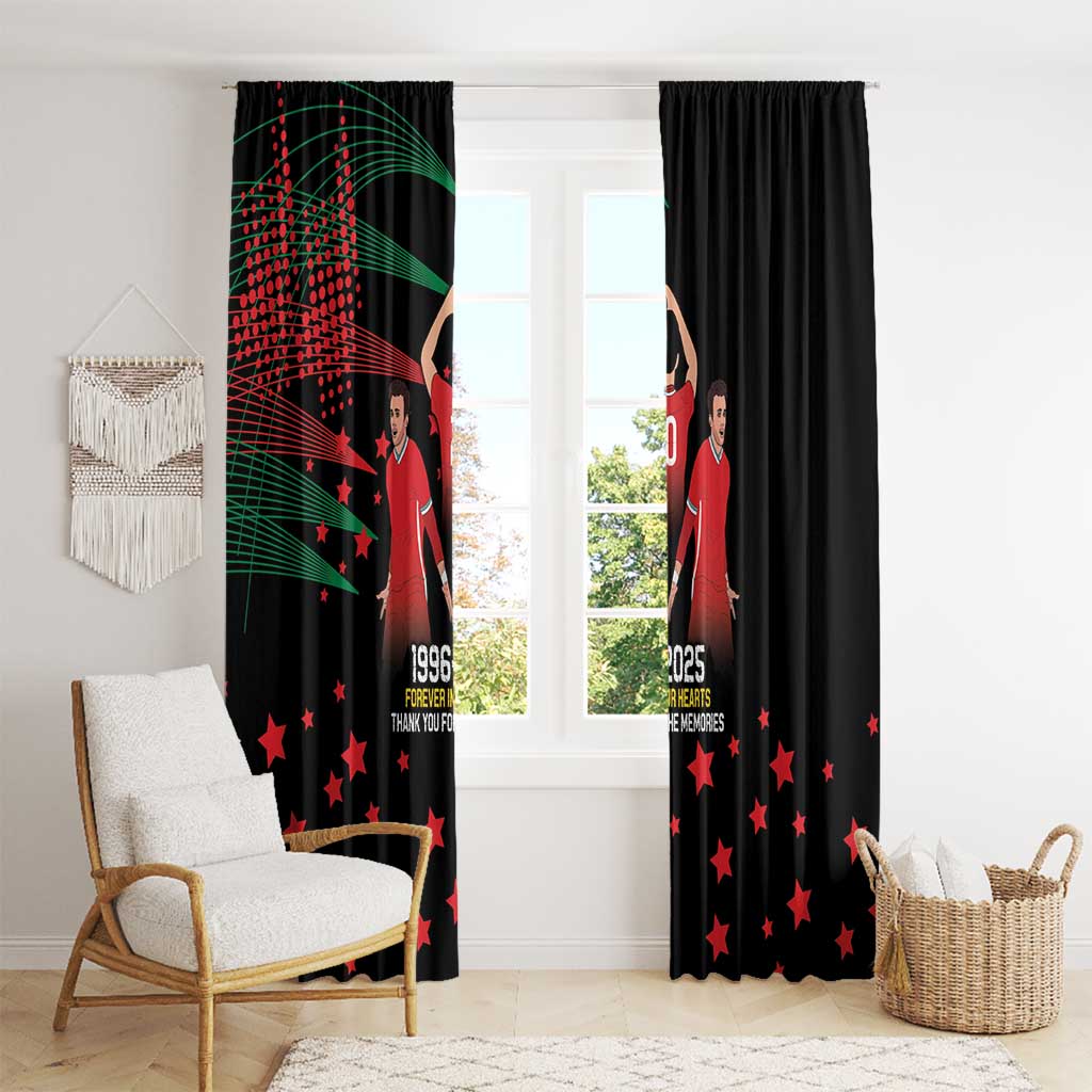Portuguese Footballer Memorial Window Curtain 1996-2025 Forever In Our Hearts - Wonder Print Shop