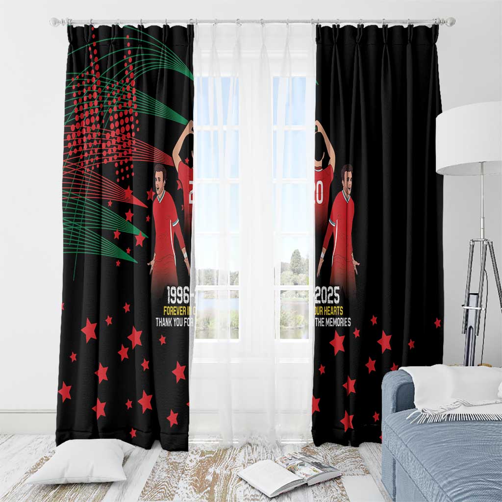 Portuguese Footballer Memorial Window Curtain 1996-2025 Forever In Our Hearts - Wonder Print Shop