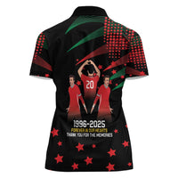 Portuguese Footballer Memorial Women Polo Shirt 1996-2025 Forever In Our Hearts - Wonder Print Shop