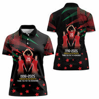 Portuguese Footballer Memorial Women Polo Shirt 1996-2025 Forever In Our Hearts - Wonder Print Shop