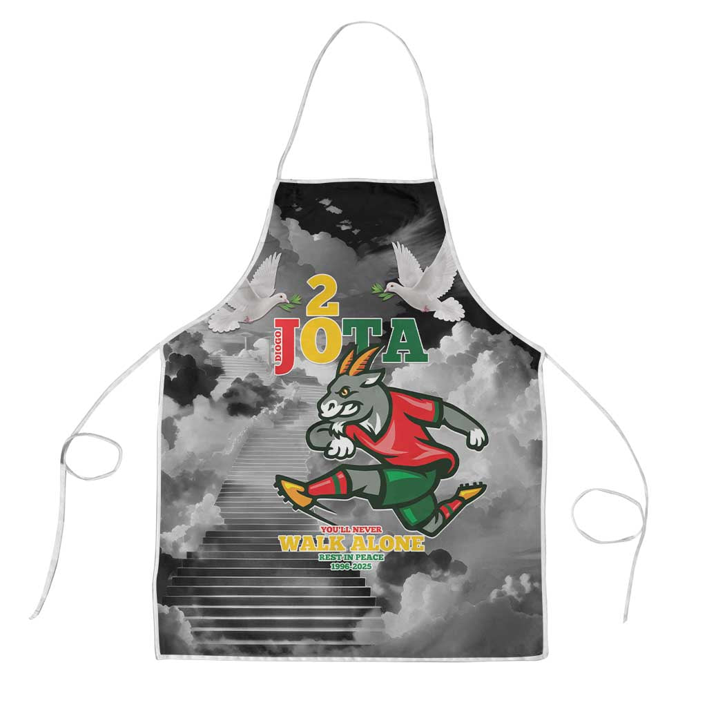 Portuguese Footballer Memorial Apron You'll Never Walk Alone Rest In Peace 1996-2025 - Wonder Print Shop