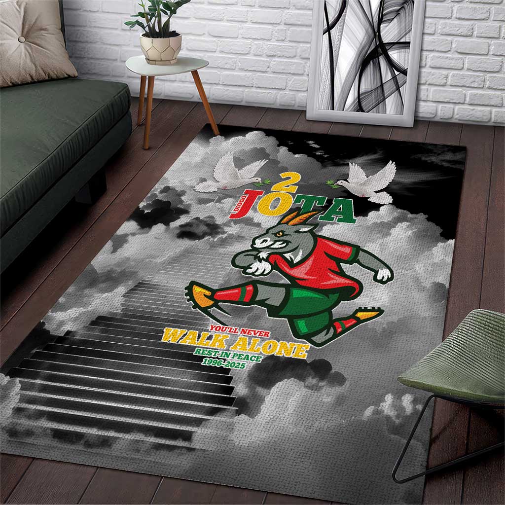 Portuguese Footballer Memorial Area Rug You'll Never Walk Alone Rest In Peace 1996-2025 - Wonder Print Shop
